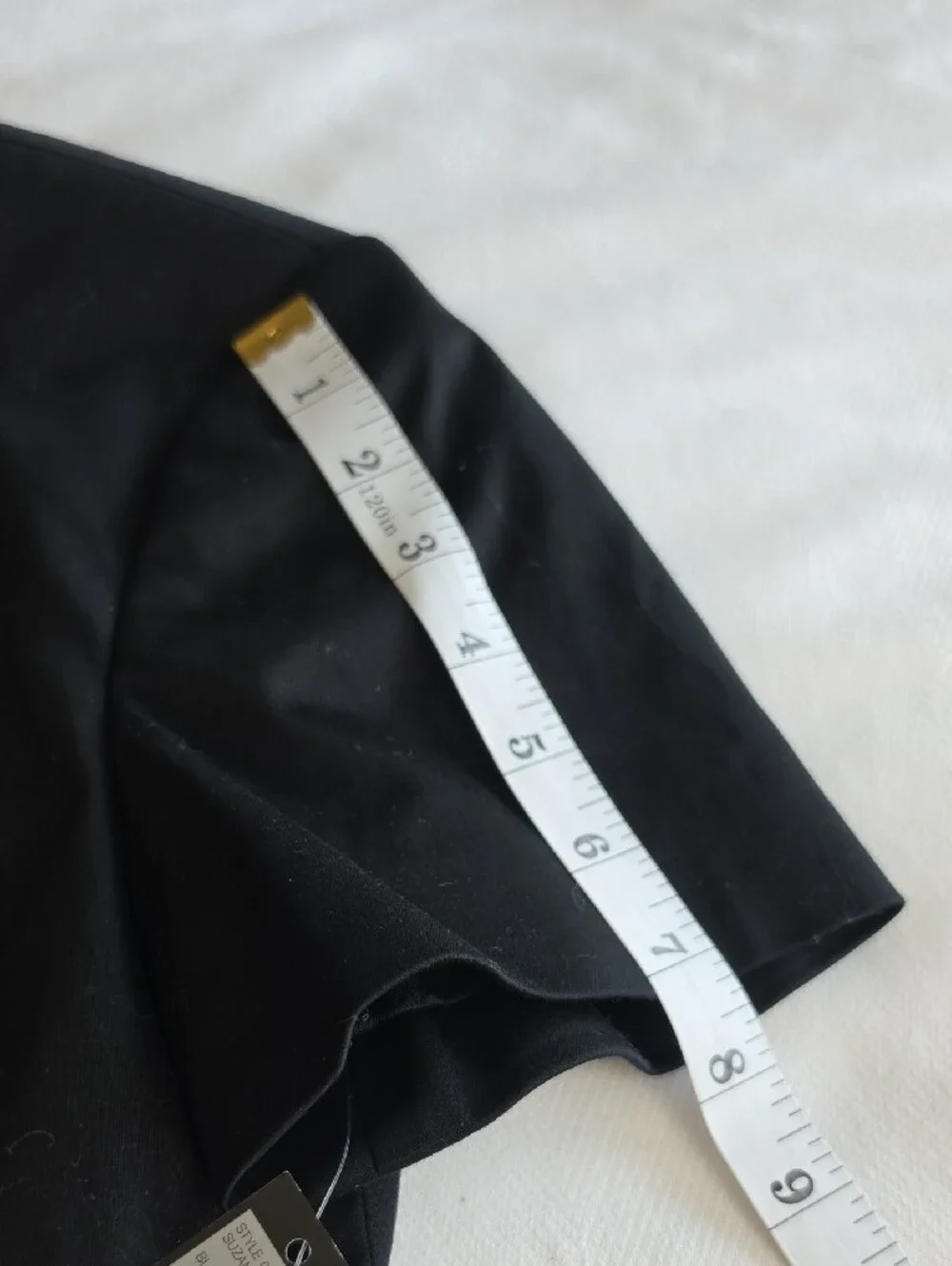 TAHARI ARTHUR S. LEVINE | Suzana Cropped Black Open Front Bolero Jacket NWT | 8